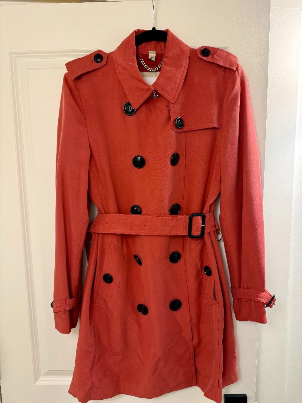 Burberry London Silk Trench Coat
